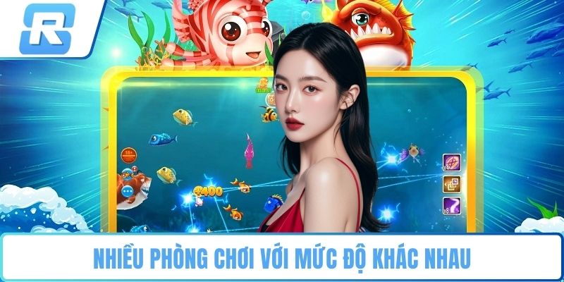 săn rồng bắn cá RS8CASINO Nhiều phòng chơi với mức độ khác nhau